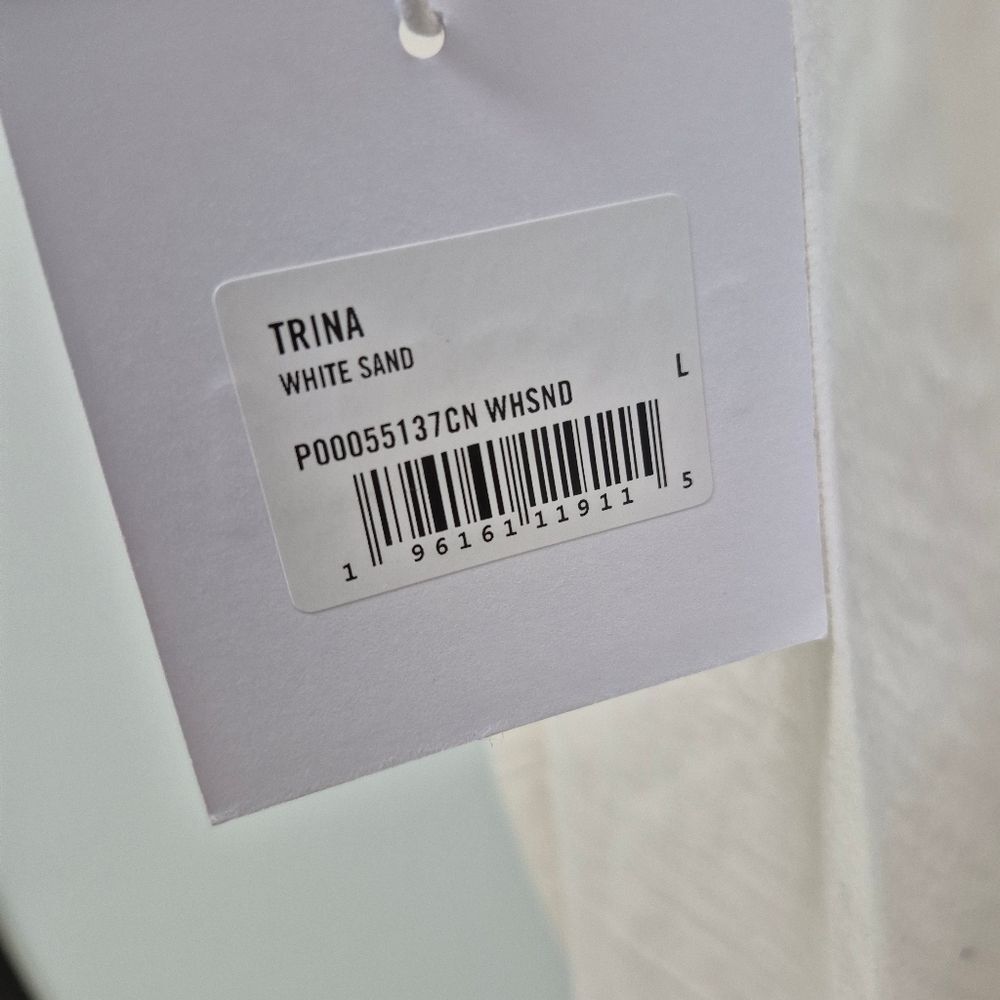 Pistola TRINA TEE - WHITE SAND 100 Cotton Large Nwt - Picture 3 of 5
